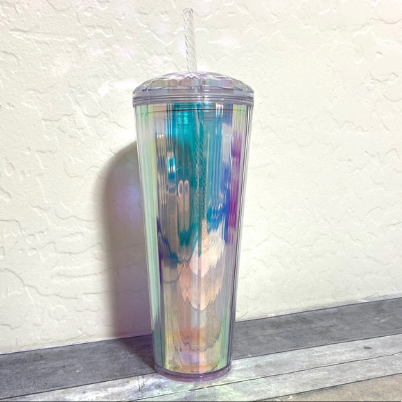 NEW Summer 2020 Starbucks Clear Iridescent Tumbler - Picture 5 of 15